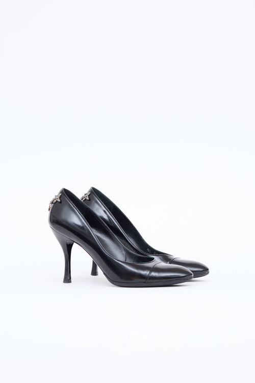 Louis Vuitton Patent Chain Link Pump