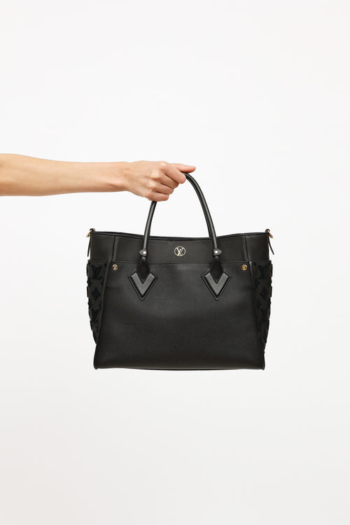 Louis Vuitton Black On My Side Tote MM Bag