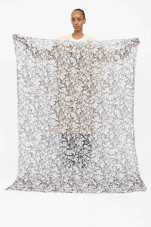 Louis Vuitton Rock N' Roses Knit Scarf