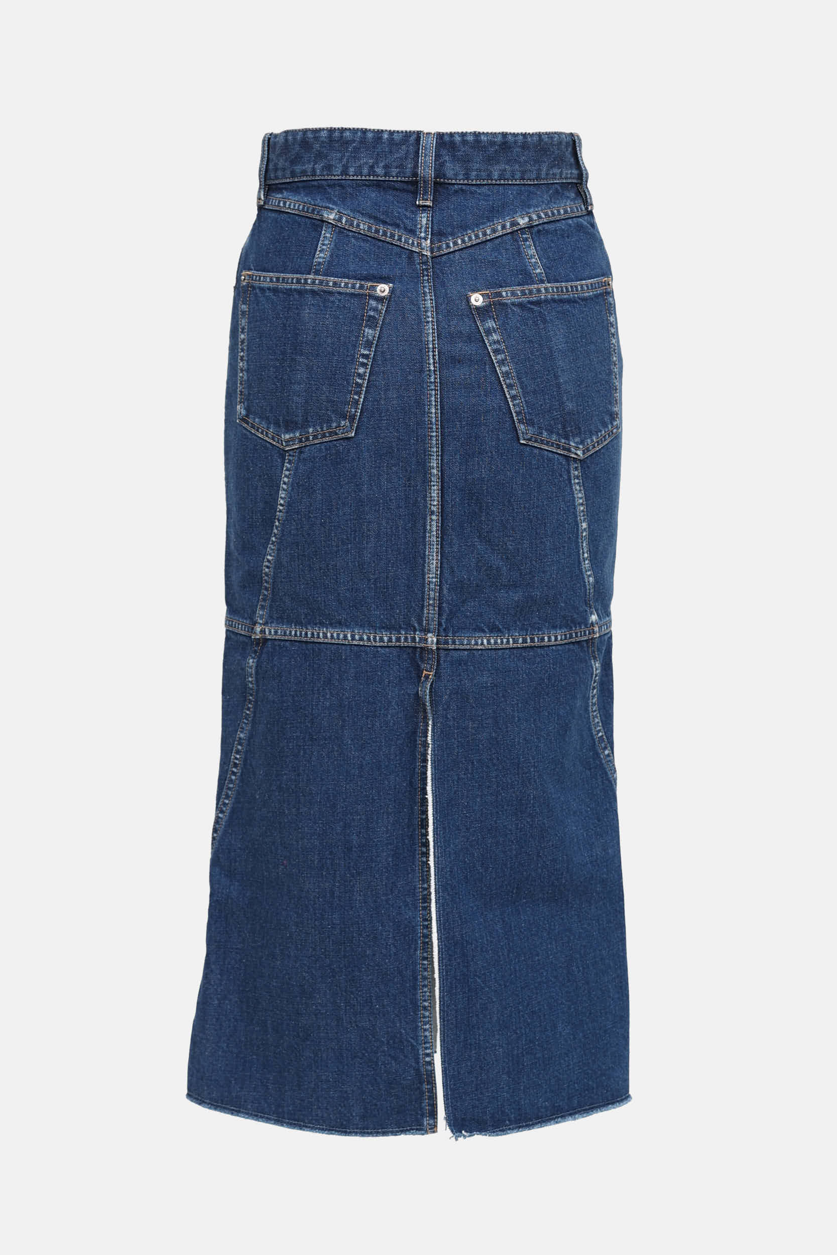 Louis Vuitton Denim Midi Skirt