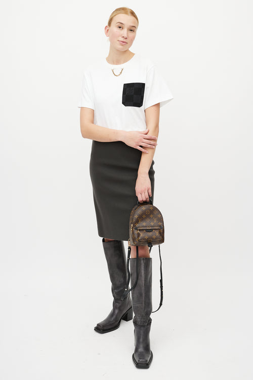 Louis Vuitton Brown & Black Palm Springs Monogram Mini Backpack