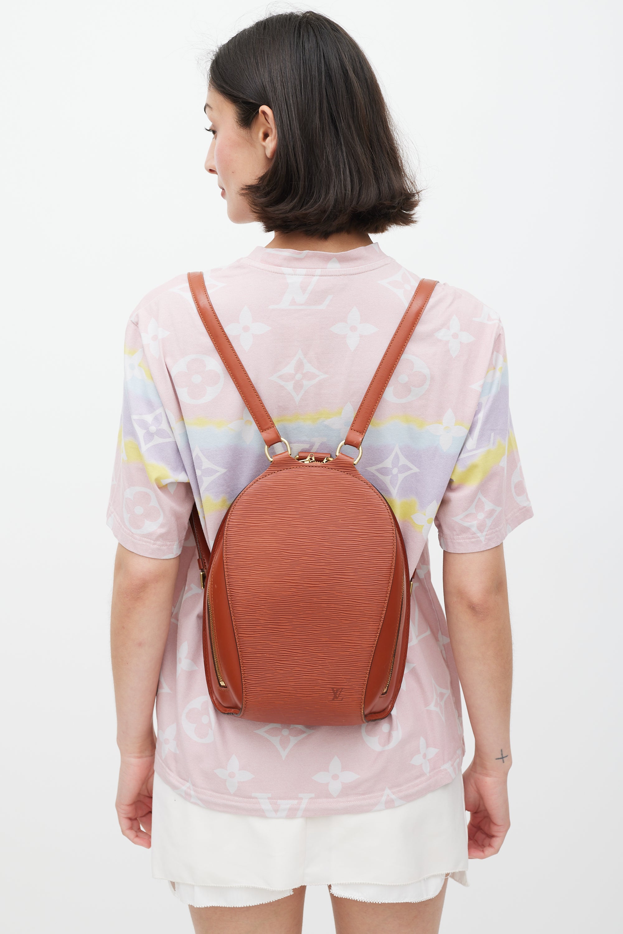 Louis Vuitton Brown Epi Leather Mabillon Backpack