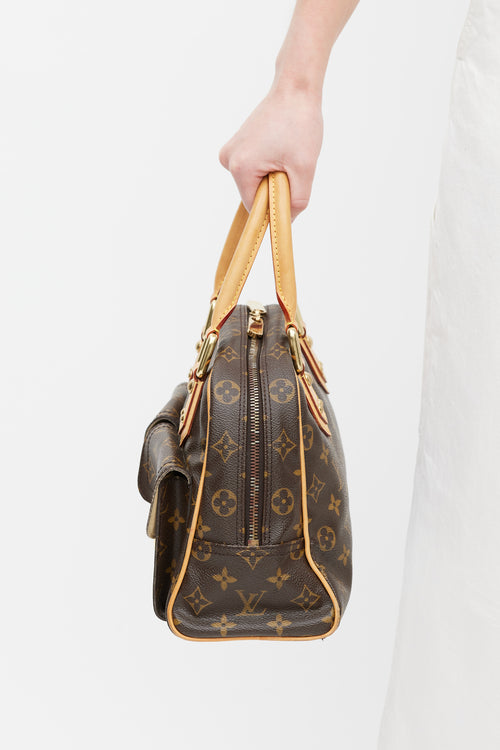 Louis Vuitton Brown & Gold Manhattan Monogram Bag