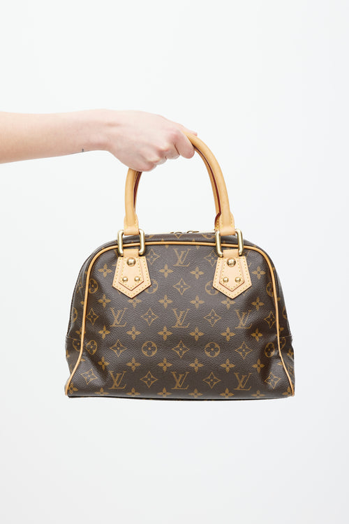 Louis Vuitton Brown & Gold Manhattan Monogram Bag