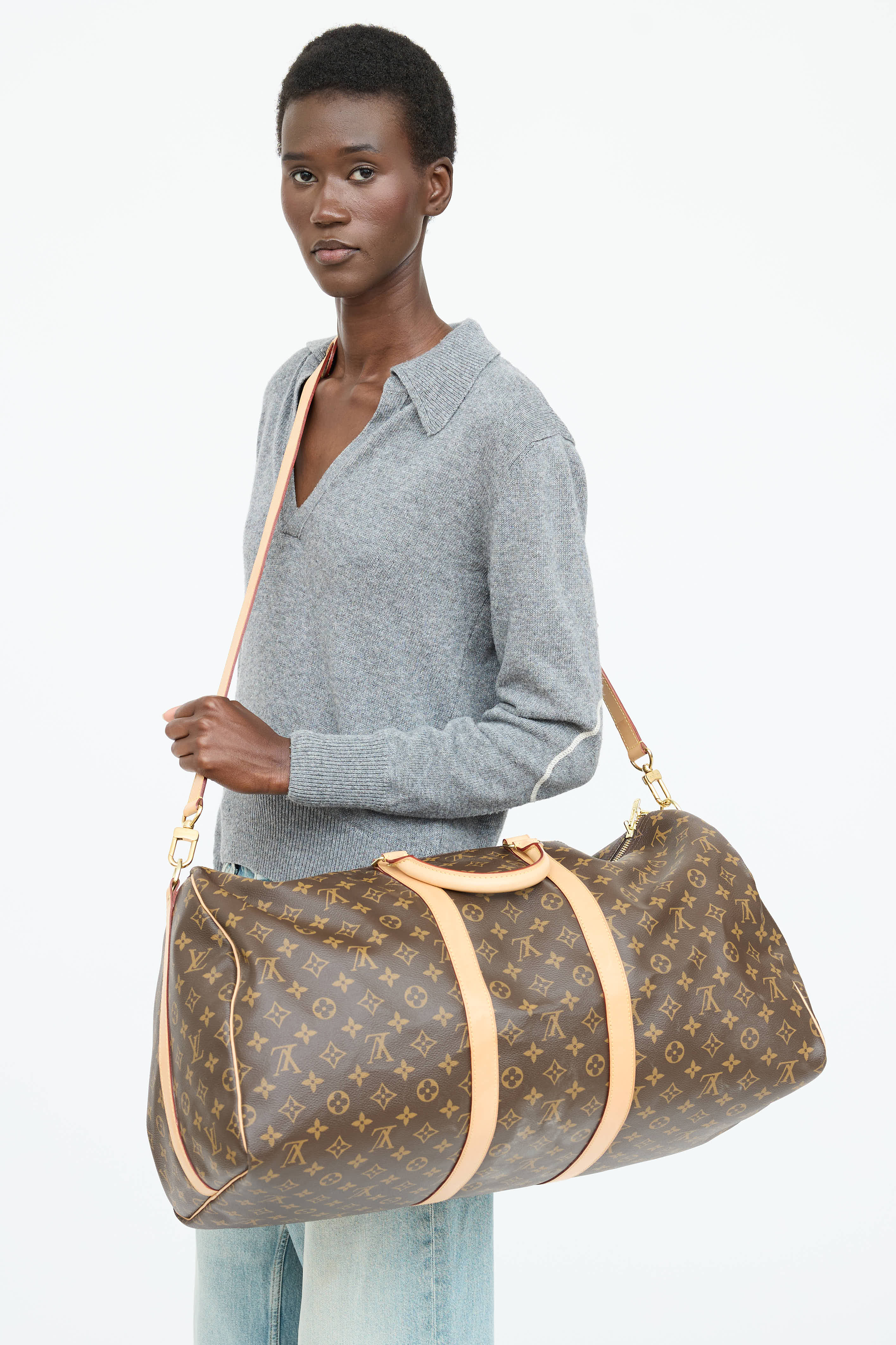 Louis Vuitton 2018 Monogram Bandoulière Keepall 55
 Bag