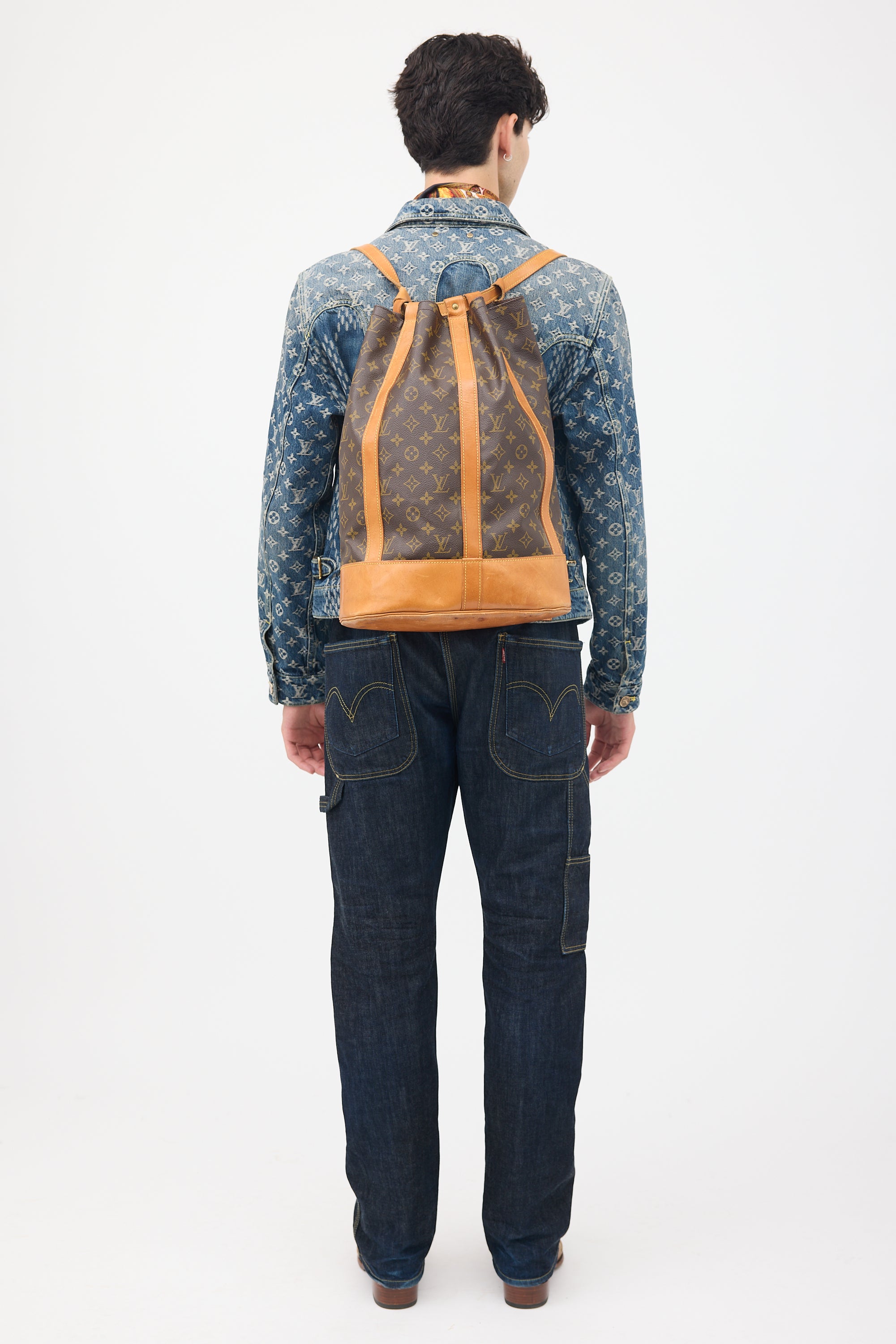 Louis Vuitton Vintage Brown Monogram Randonnee Shoulder Bag