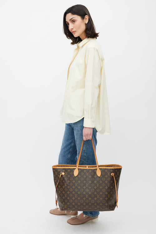 Louis Vuitton Brown Monogram Canvas Neverfull Tote Bag