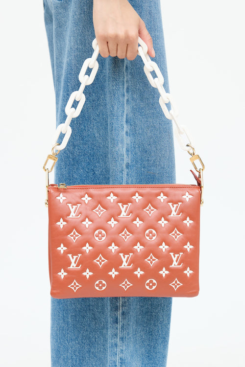 Louis Vuitton Terracotta Monogram Coussin PM Shoulder Bag