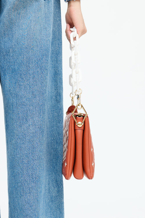 Louis Vuitton Terracotta Monogram Coussin PM Shoulder Bag