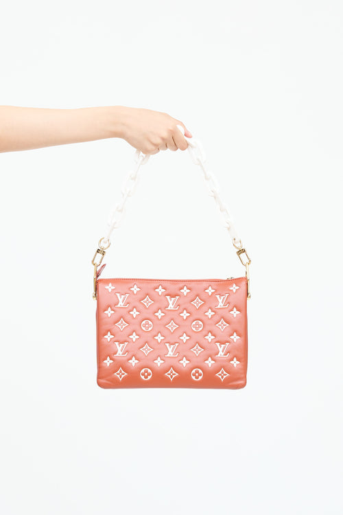 Louis Vuitton Terracotta Monogram Coussin PM Shoulder Bag