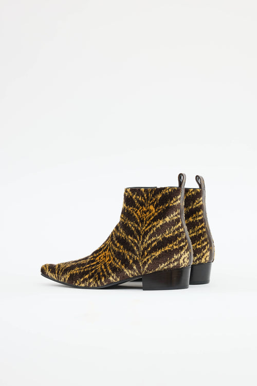 Louis Vuitton Terrycloth Ankle Boot