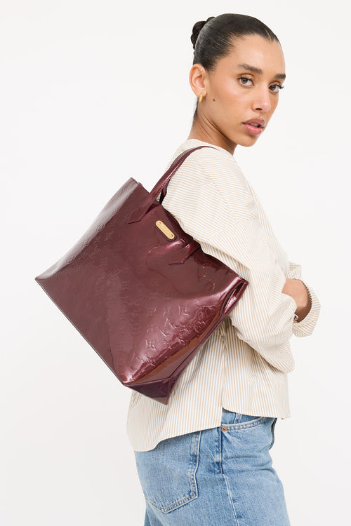 Louis Vuitton Amarante Vernis Wilshire Tote Bag
