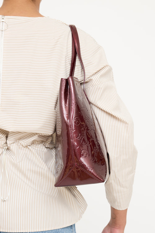 Louis Vuitton Amarante Vernis Wilshire Tote Bag