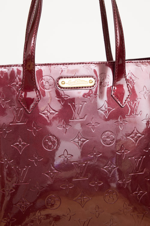 Louis Vuitton Amarante Vernis Wilshire Tote Bag