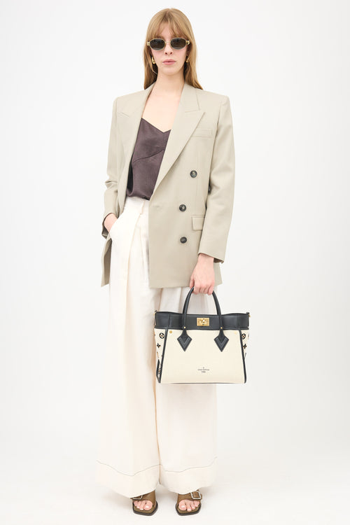 Louis Vuitton Canvas On My Side MM Bag