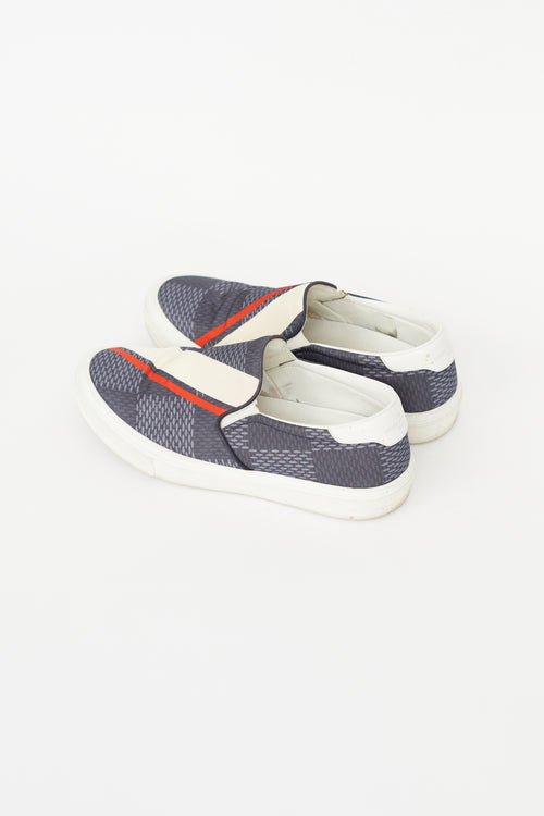 Louis Vuitton Cream & Navy Latitude America's Cup Sneaker