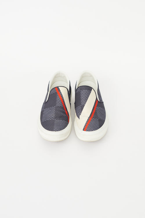 Louis Vuitton Cream & Navy Latitude America's Cup Sneaker