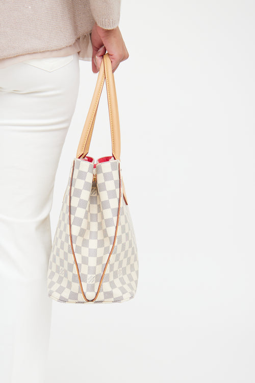 Louis Vuitton Cream & Navy Damier Azur Calvi Tote Bag