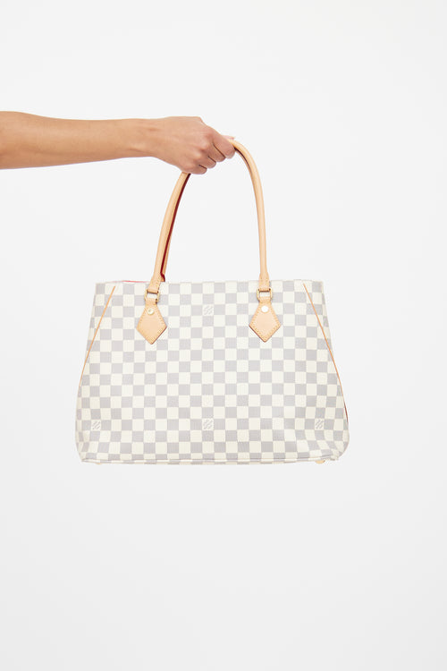 Louis Vuitton Cream & Navy Damier Azur Calvi Tote Bag