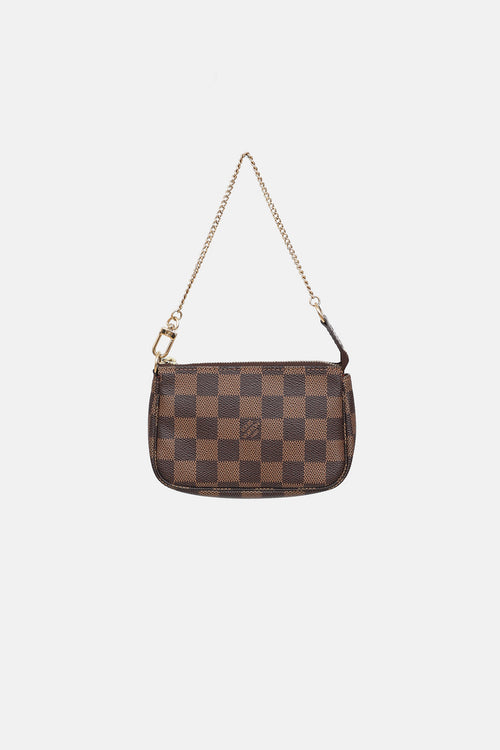 Louis Vuitton Damier Ebene Pochette Mini Bag