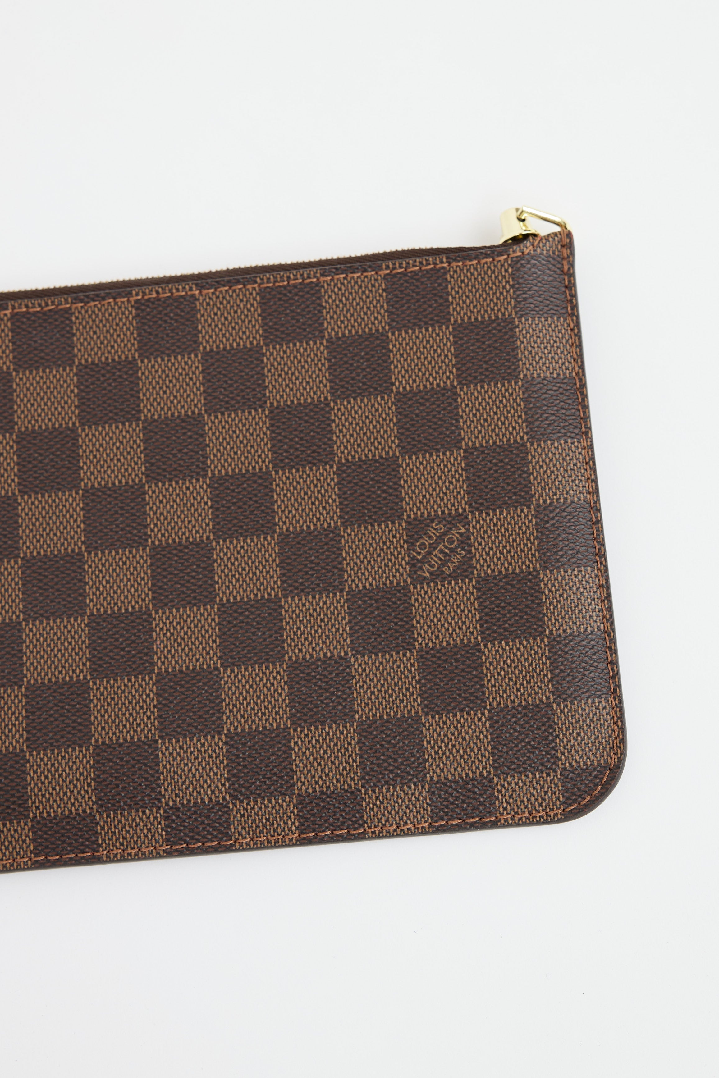 Louis Vuitton Damier Ebene Neverfull Pouch