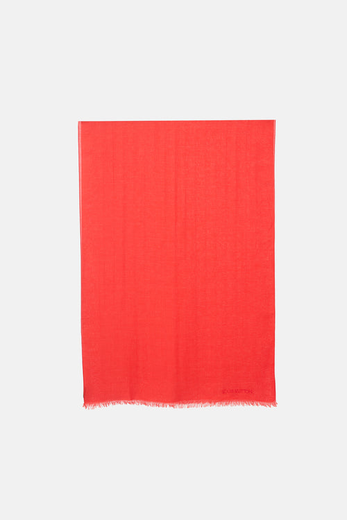 Louis Vuitton Damier Fringe Scarf