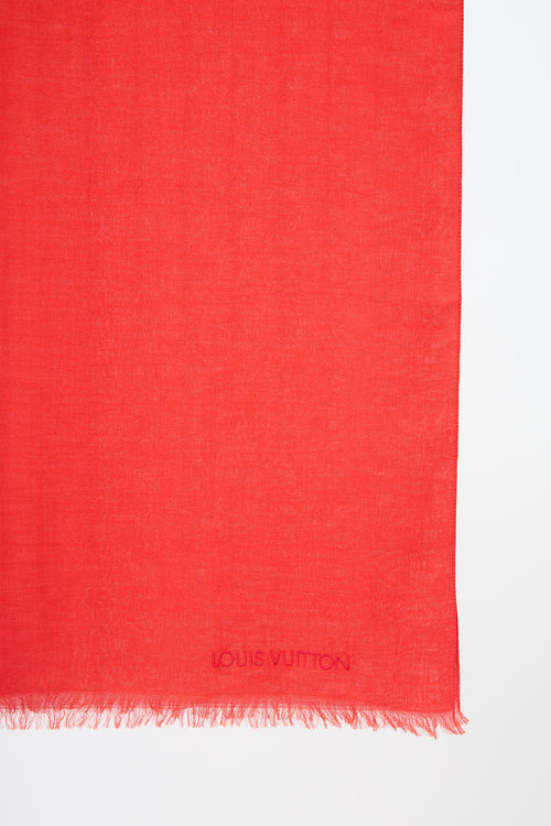 Louis Vuitton Damier Fringe Scarf