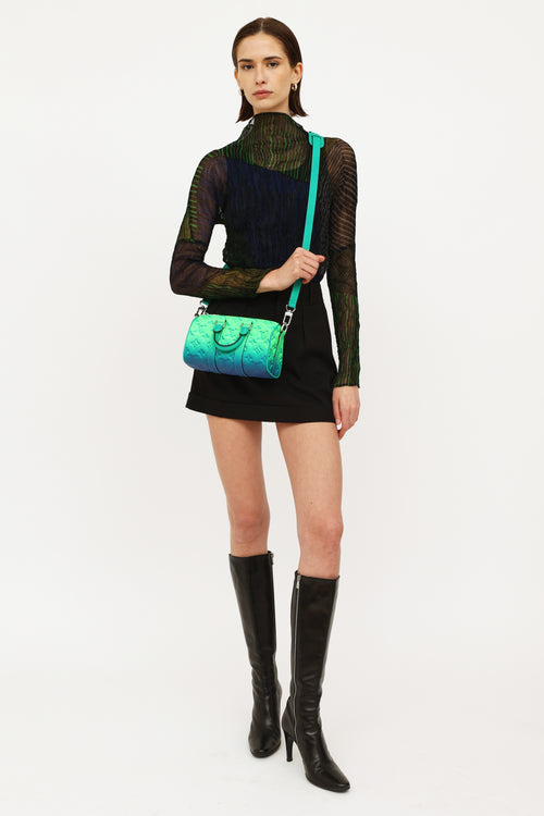 Louis Vuitton Green & Blue Taurillon Keepall Bag