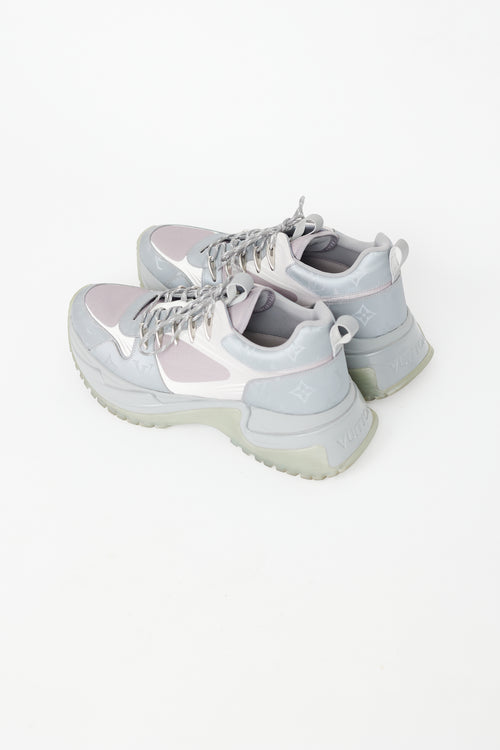 Louis Vuitton Grey & White Run Away Pulse Sneaker