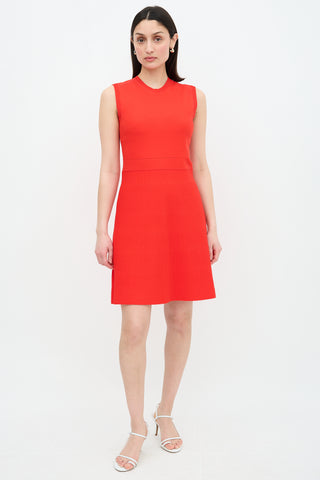 Louis Vuitton Red Knit Dress