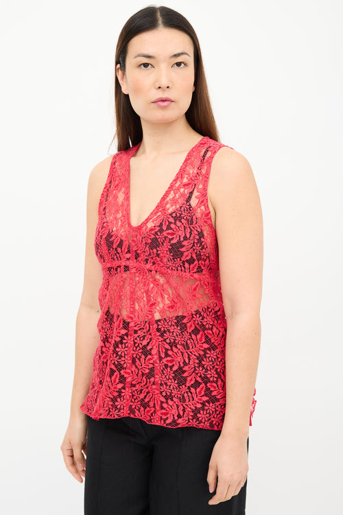 Louis Vuitton Lace Sleeveless Top