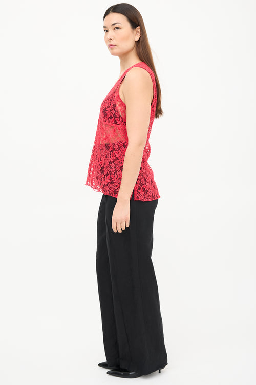 Louis Vuitton Lace Sleeveless Top