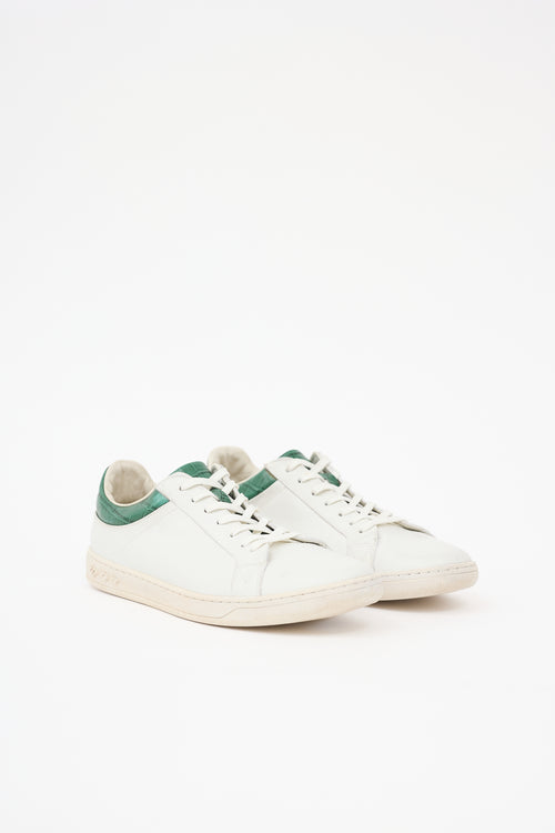 Louis Vuitton Leather Panelled Luxembourg Sneaker