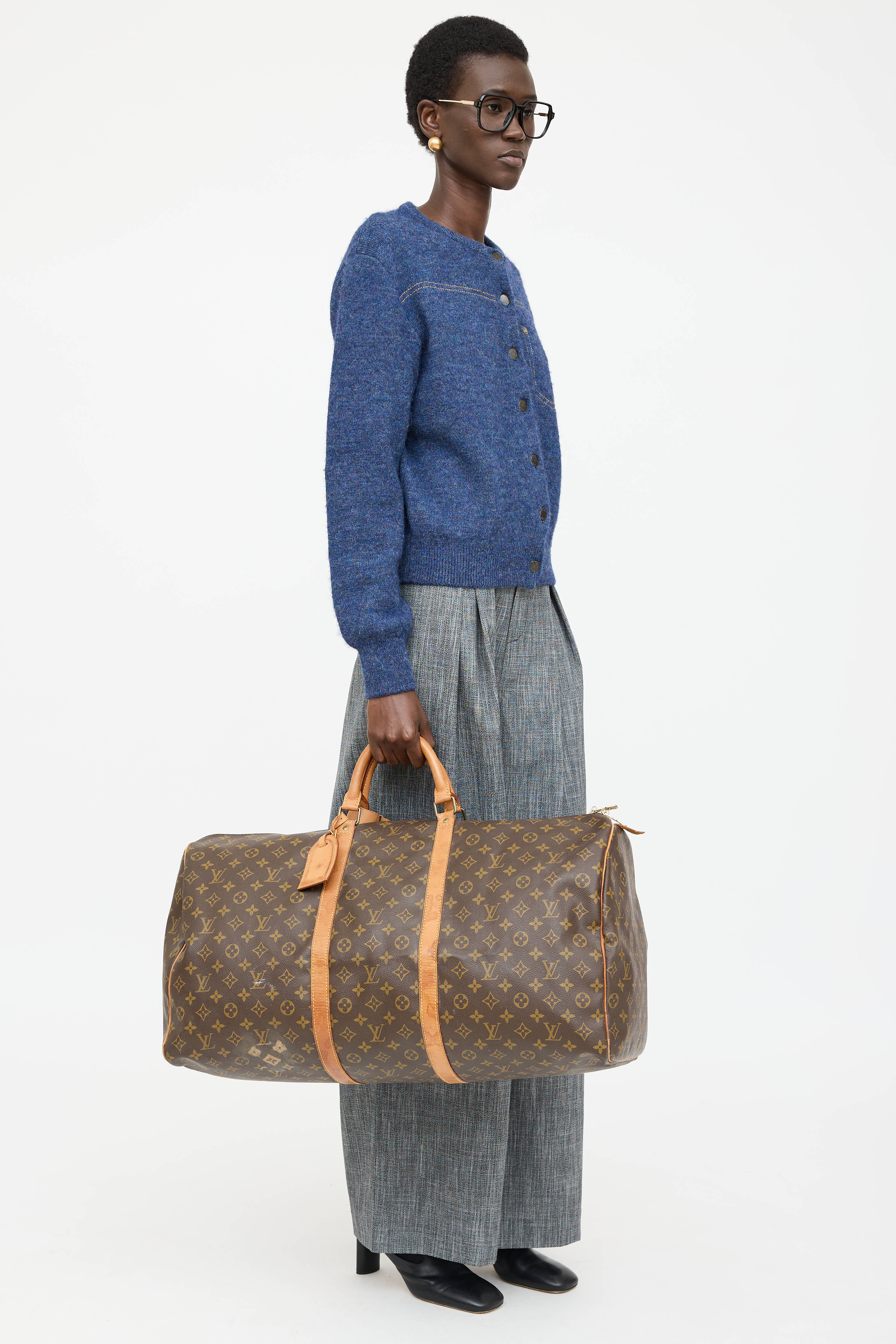 Louis Vuitton 1990 Monogram Keepall Bandoulière 60 Bag