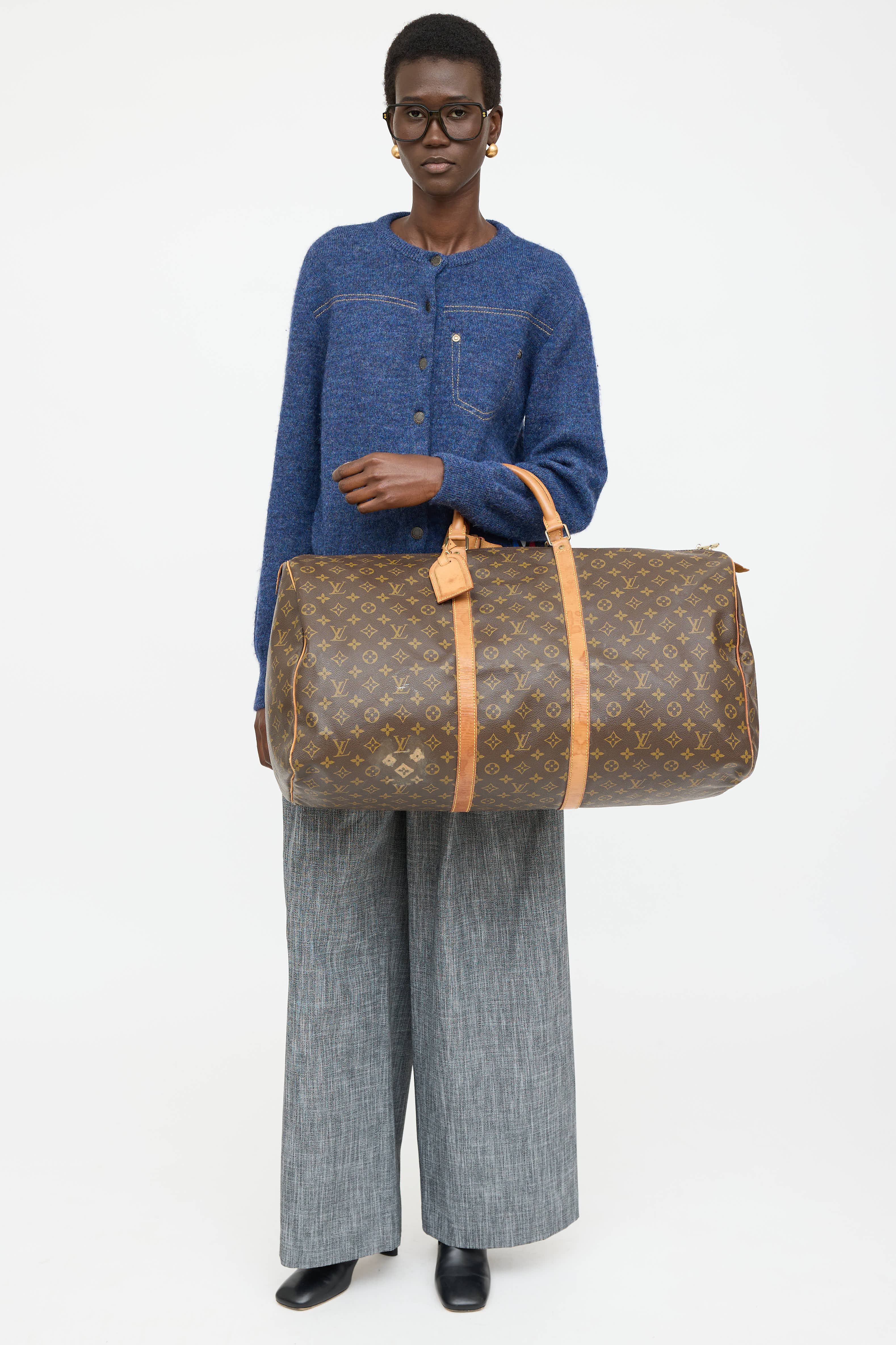 Louis Vuitton 1990 Monogram Keepall Bandoulière 60 Bag