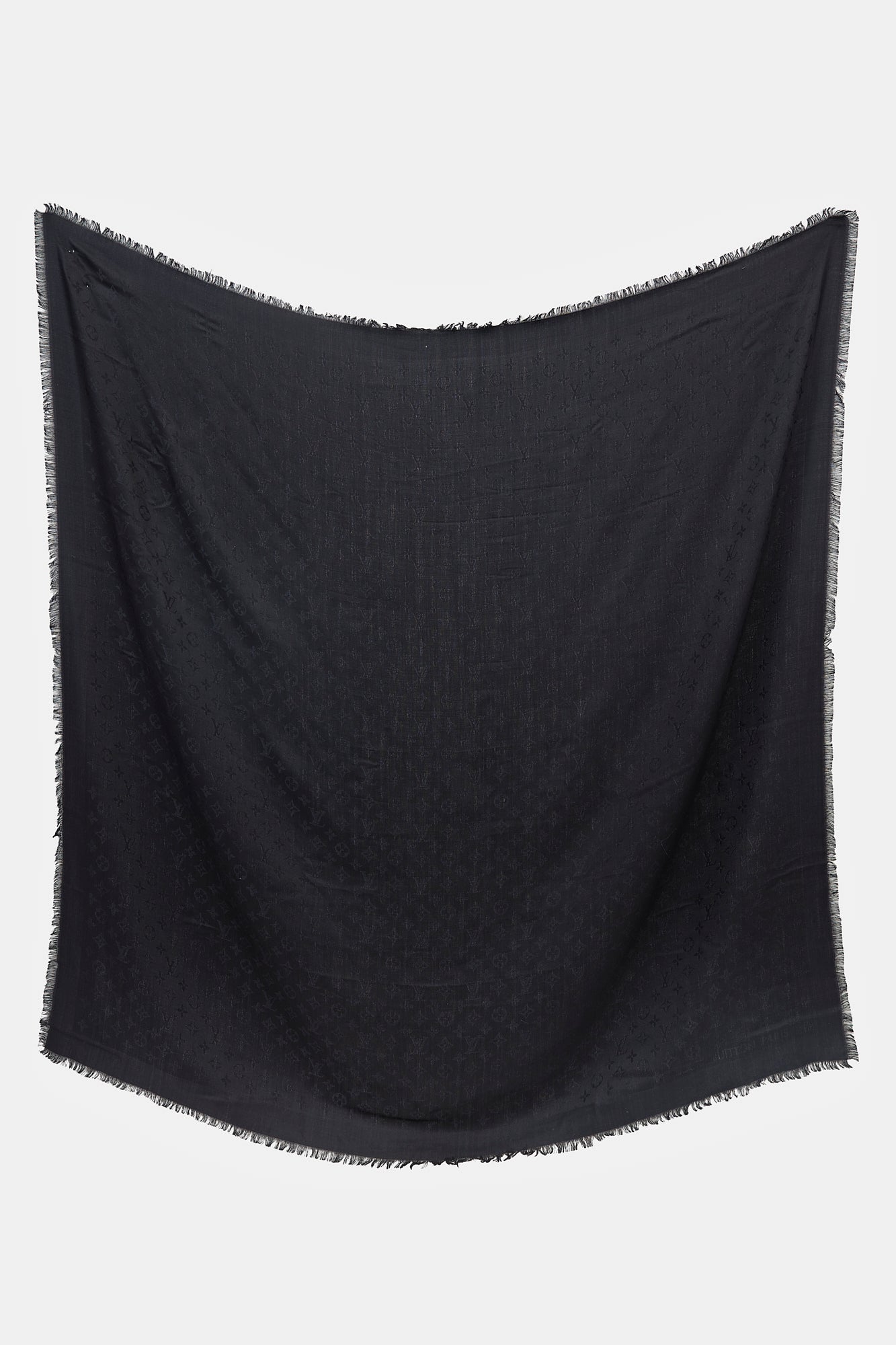 Louis Vuitton Silk & Wool Monogram Scarf