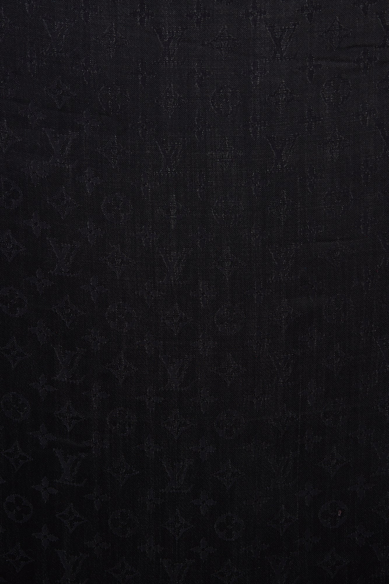 Louis Vuitton Silk & Wool Monogram Scarf