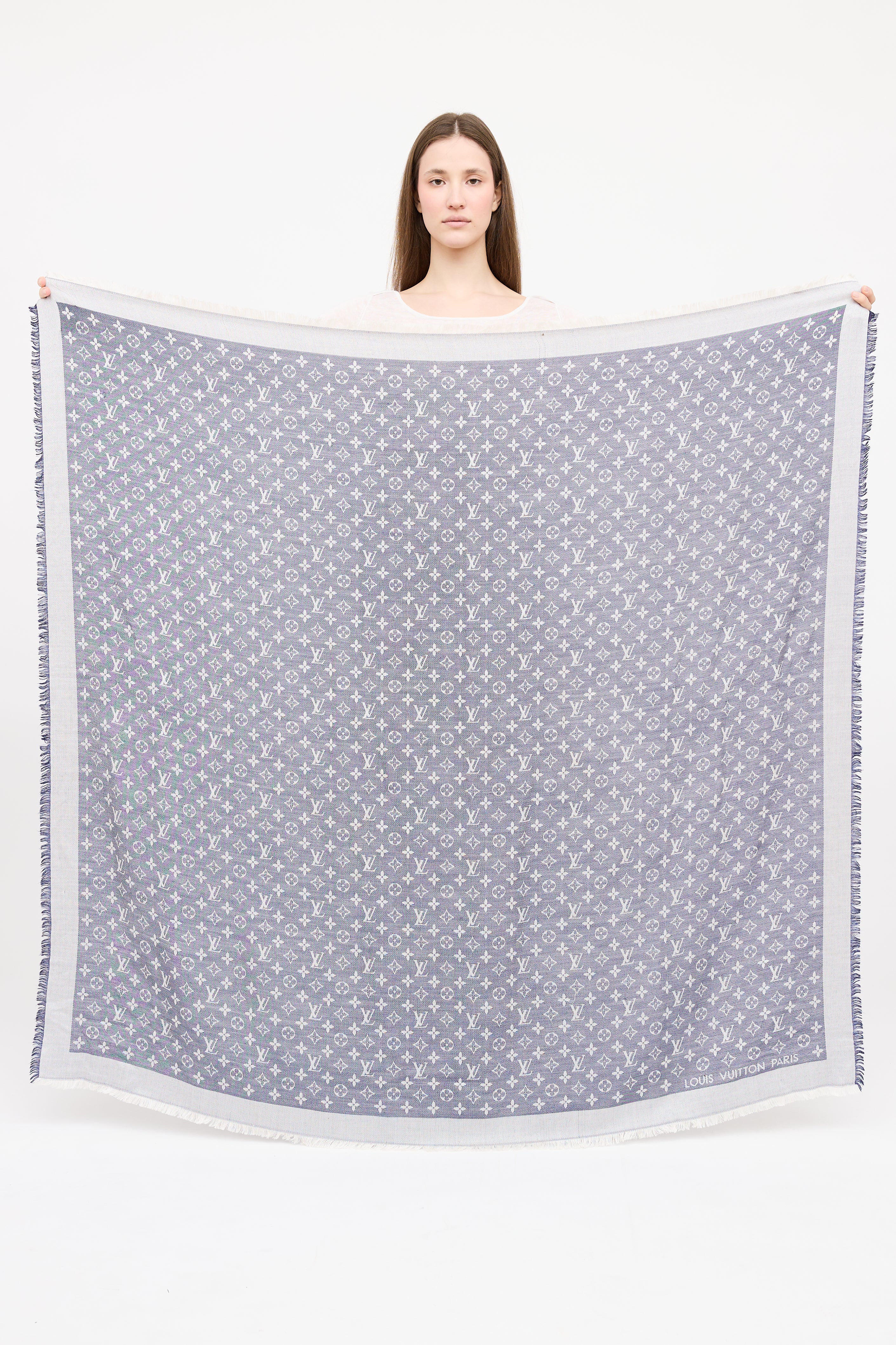 Louis Vuitton Monogram Frayed Scarf