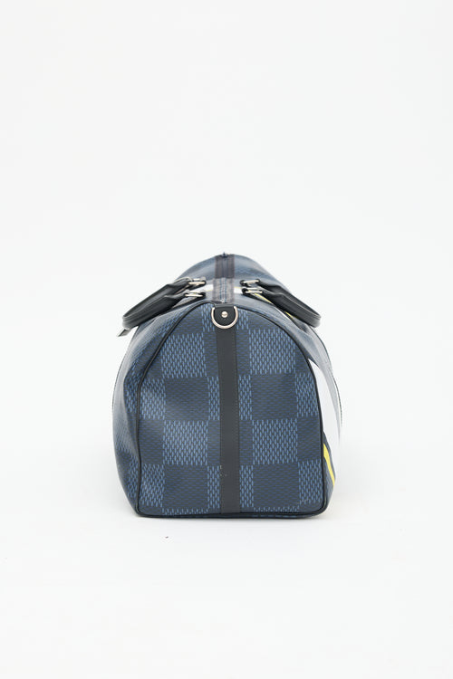 Louis Vuitton Navy America's Cup Keepall 55 Duffle Bag