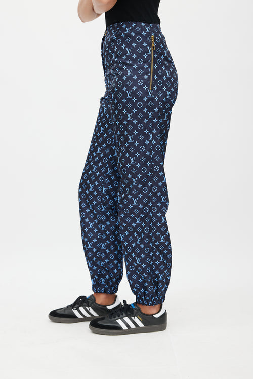 Louis Vuitton Navy & Blue Monogram Jogging Pant