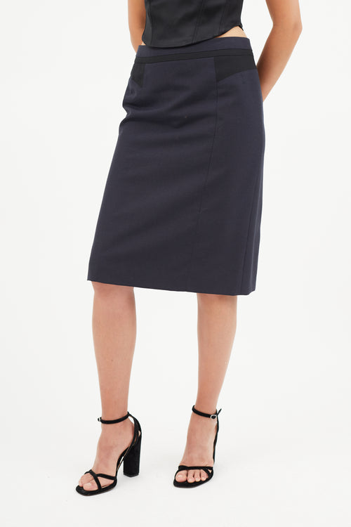 Louis Vuitton Navy & Black Wool Two Piece Suit