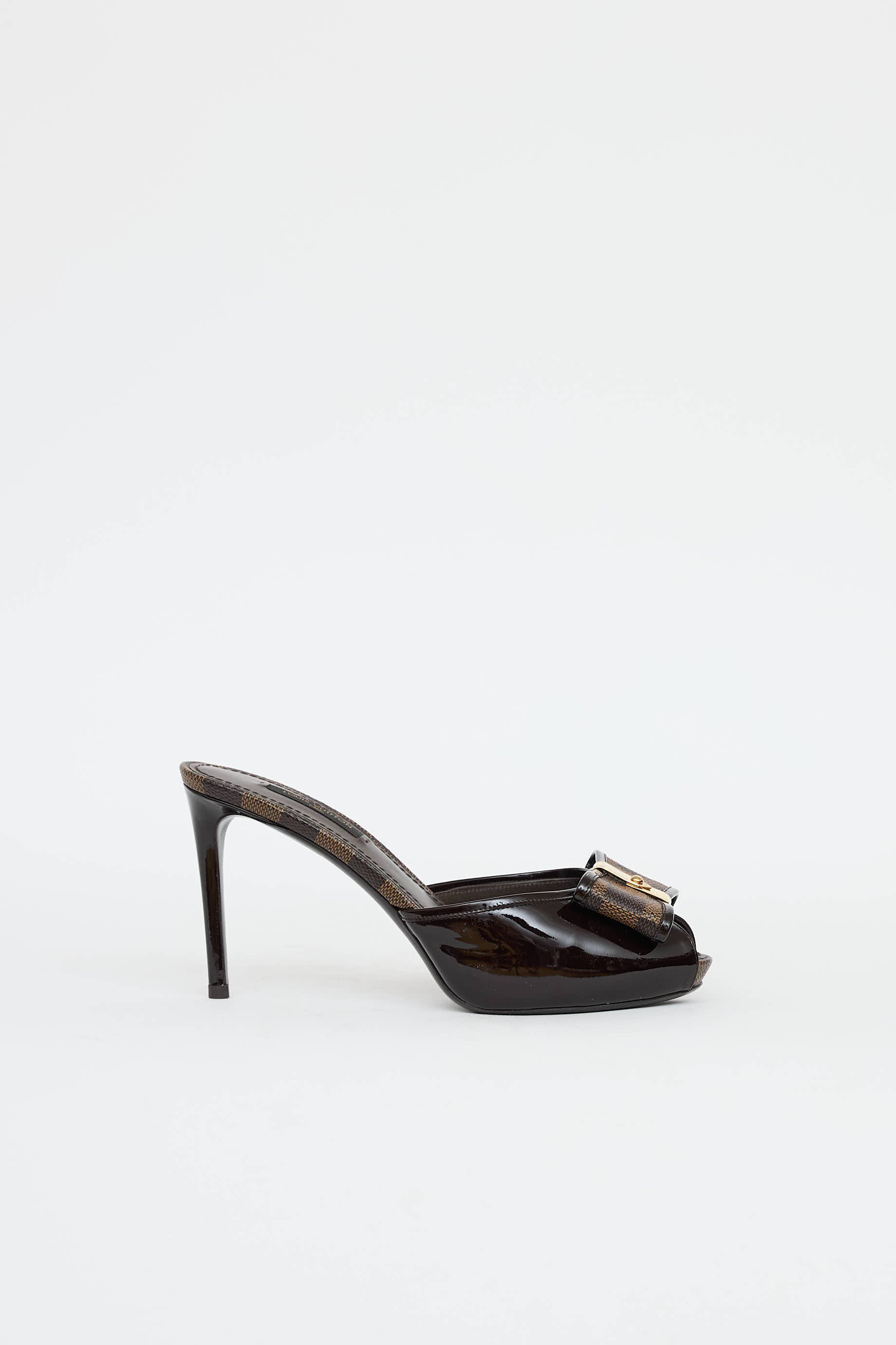 Louis Vuitton Damier Ebene Bow Sandal