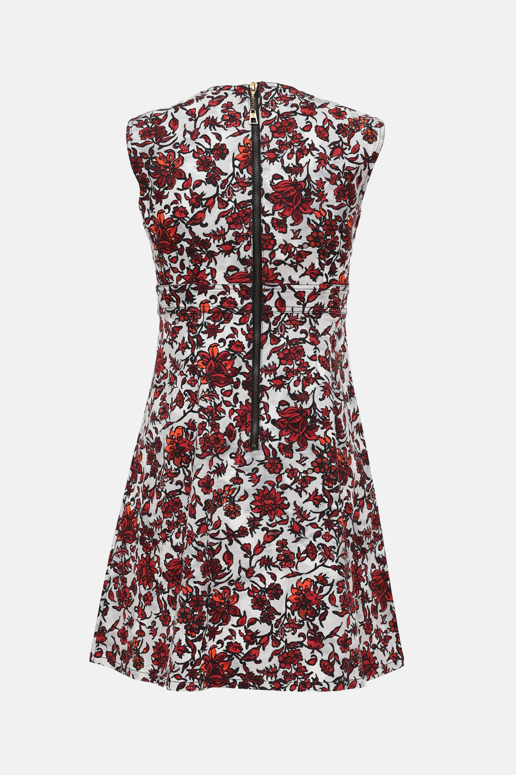 Louis Vuitton Floral Denim Dress