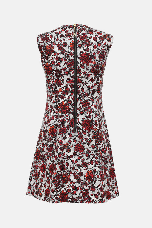 Louis Vuitton Floral Denim Dress