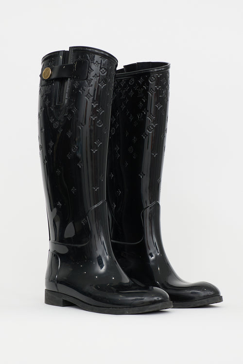 Louis Vuitton Rubber Monogram Rain Boot