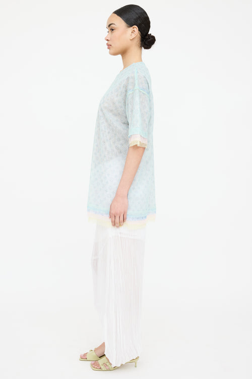 Louis Vuitton SS 2020 Layered Mesh Monogram Top