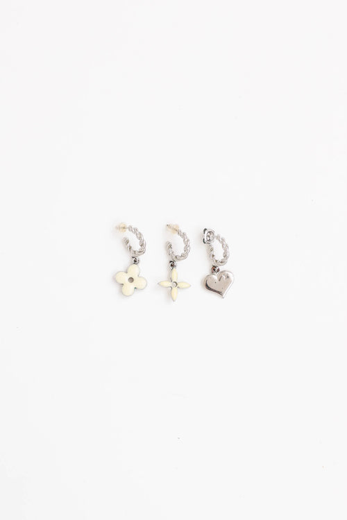 Louis Vuitton 3 Piece Sweet Monogram Earrings