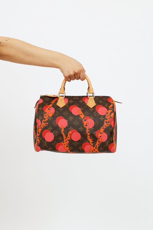Louis Vuitton 2015 Brown & Multi Monogram Ramages Speedy 30 Bag