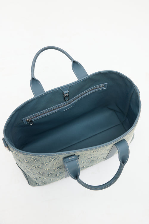 Louis Vuitton Washed Denim Weekend Tote NM Bag