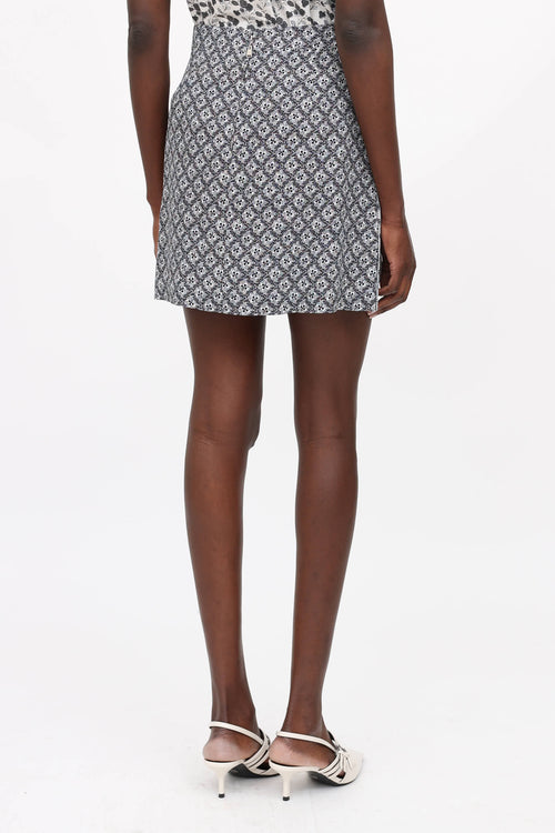 Louis Vuitton Flower Patterned Skirt